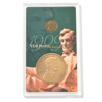 1909 VDB Lincoln Cent w/ Bronze Replica
