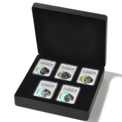 2007 Five Piece Vancouver Olympic Commemorative Coin Set PF69UC w/ Case