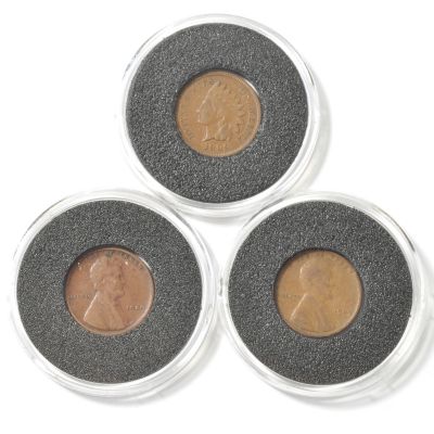 1909 Lincoln Cent Trio