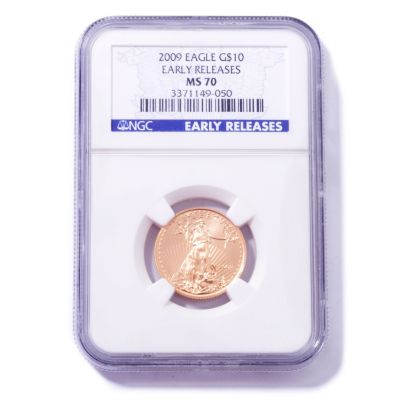 V80354 - 2009 $10 Gold American Eagle MS70 NGC Early Release