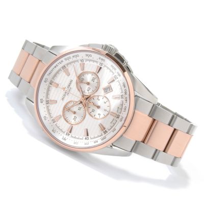 Jacques Lemans Men's Geneve Tempora Chrono Tachymeter Chronograph Watch