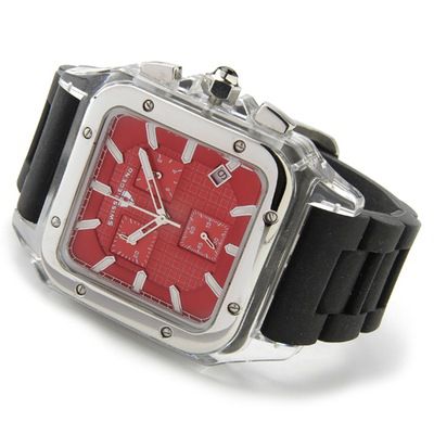 Swiss Legend Men's Stainless Steel Rubber Strap Watch