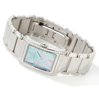 Bertolucci Women's Fascino Diamond Mother-of-Pearl Stainless Steel Watch
