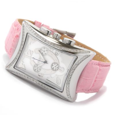 Elini Unisex Nazar Diamond Lucky Horseshoe White Dial Chronograph Watch