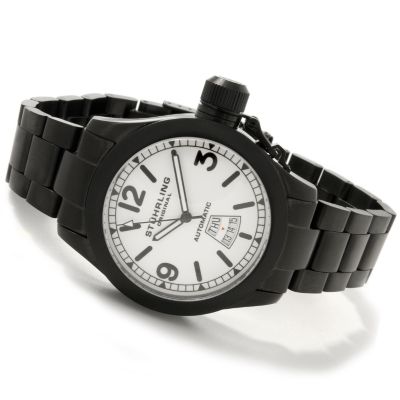 Stuhrling Original Men's Sea Hawk Ace Automatic Stainless Steel Watch