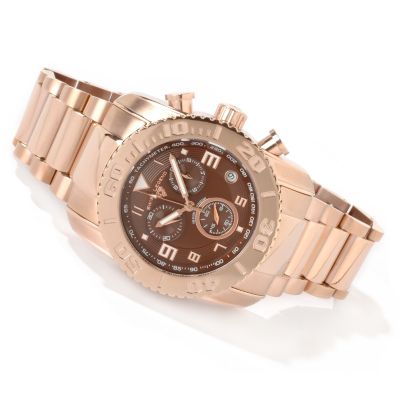 Swiss Legend Men's Commander Chronograph Rose-Tone Stainless Steel Watch