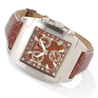 Swiss Legend Men's X1 Swiss Quartz Chronograph Alligator Strap Watch