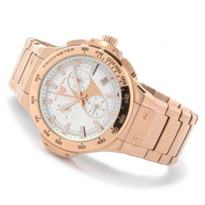 Swiss Legend Men's The Maverick Chronograph Rose-tone Stainless Steel Watch