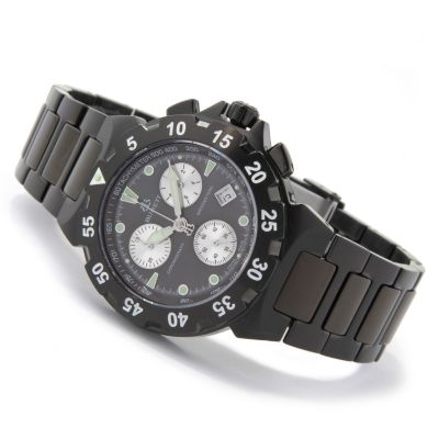 Burett Men's Neo Abyss Swiss Quartz Chronograph Stainless Steel Watch