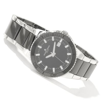 Jacques Lemans Men's or Women's Geneve Tempora Ceramic & Stainless Steel Watch