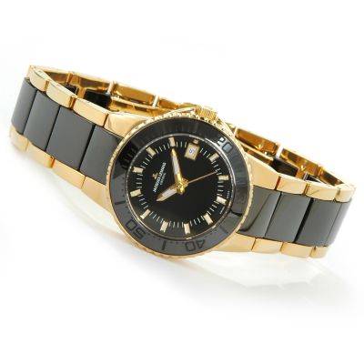 Jacques Lemans Men's or Women's Geneve Tempora Ceramic & Stainless Steel Watch