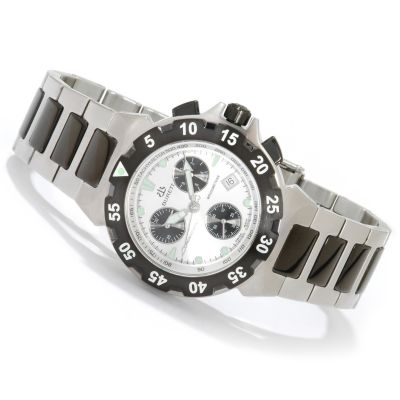Burett Men's New Abyss Swiss Made Chronograph Stainless Steel Watch