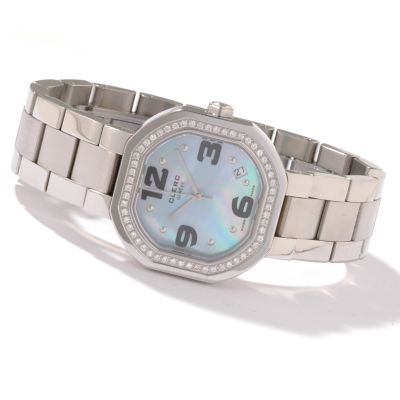 Clerc Women's C-One Diamond Swiss Made Stainless Steel Watch