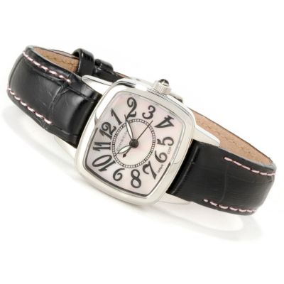 Giordano Women's Quartz Stainless Steel Leather Strap Watch