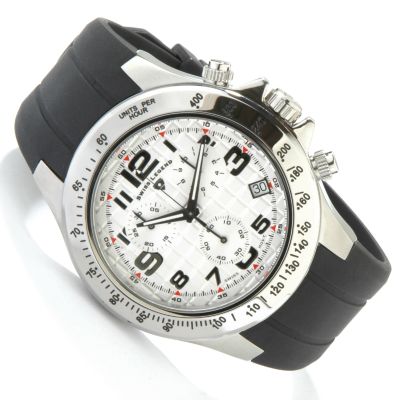 Swiss Legend Men's Chronograph Tachymeter Rubber Strap Watch