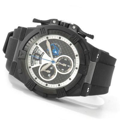 Stuhrling Original Men's Falcon Chronograph Rubber Strap Watch
