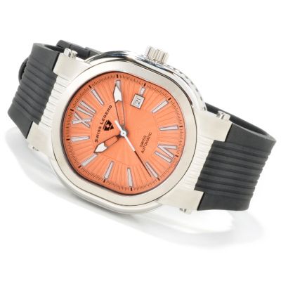 Swiss Legend Men's Legato Automatic Rubber Strap Watch w/ Winder