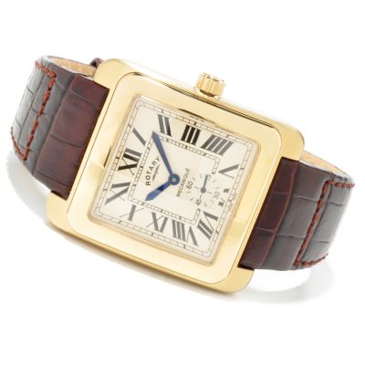 Rotary Men's Mecanique Limited Edition Swiss Made Leather Strap Watch