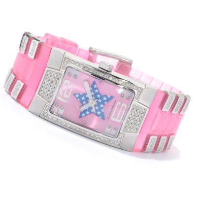 V90974 - TechnoMarine Women's XS Lady Diamond Swiss Made Rubber Strap Watch