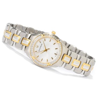 Accutron Women's Diamond Swiss Made Two-tone Stainless Steel Bracelet Watch
