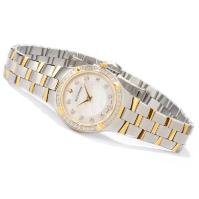 Accutron Women's Diamond Swiss Made Stainless Steel Bracelet Watch