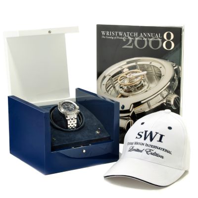 SWI Men's Limited Edition Automatic Chronograph Watch w/ Winder, Hat, & Catalog