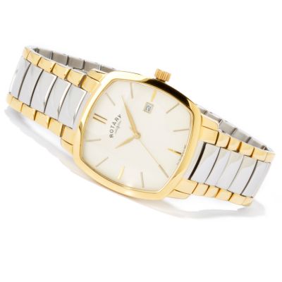 Rotary Men's Date Window Two-tone Stainless Steel Bracelet Watch