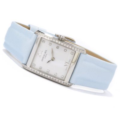 Raymond Weil Women's Diamond Stainless Steel Leather Strap Watch