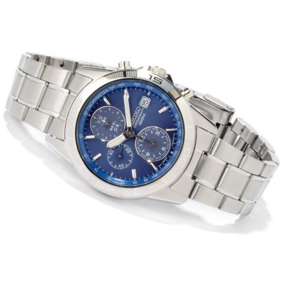 Seiko Men's Chronograph Tachymeter Stainless Steel Bracelet Watch