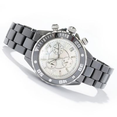 Swiss Legend Men's Karamica Chronograph Ceramic Bracelet Watch