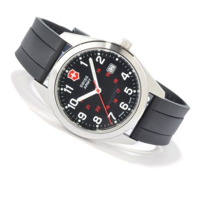 Swiss Army Men's Garrison Swiss Quartz Rubber Strap Watch
