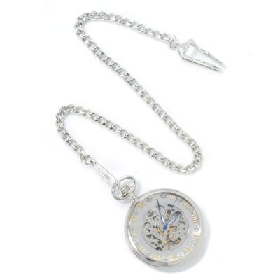 V91245 - Stuhrling Original Men's Montres De Poche Avignon Stainless Steel Pocket Watch