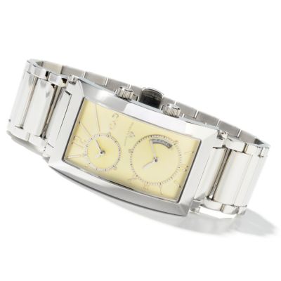 Swiss Legend Men's "Mezzaluna" Swiss Quartz Dual Time Bracelet Watch