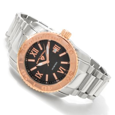 V91268 - Swiss Legend Men's Commander Stainless Steel Bracelet Watch