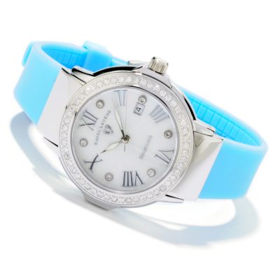 V91270 - Swiss Legend Women's South Beach Rubber Strap Watch
