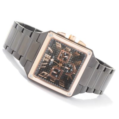V91298 - Stuhrling Original Men's Officer Chronograph Stainless Steel Bracelet Watch