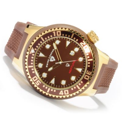 V91576 - Swiss Legend Men's Neptune Diver Swiss Quartz Rubber Strap Watch