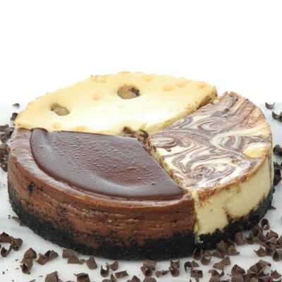 Papa's Desserts 8" Chocolate Lover's Trio Cheesecake Sampler