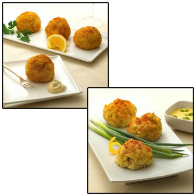 Ocean's Best 6- 4oz Broiled & 6- 4oz Panko Coated Crab Cakes