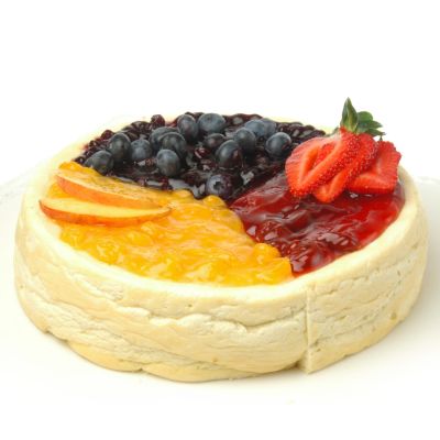 W10185 - Papa's Desserts 8'' No Sugar Added Fruit Preserves Cheesecake Sampler